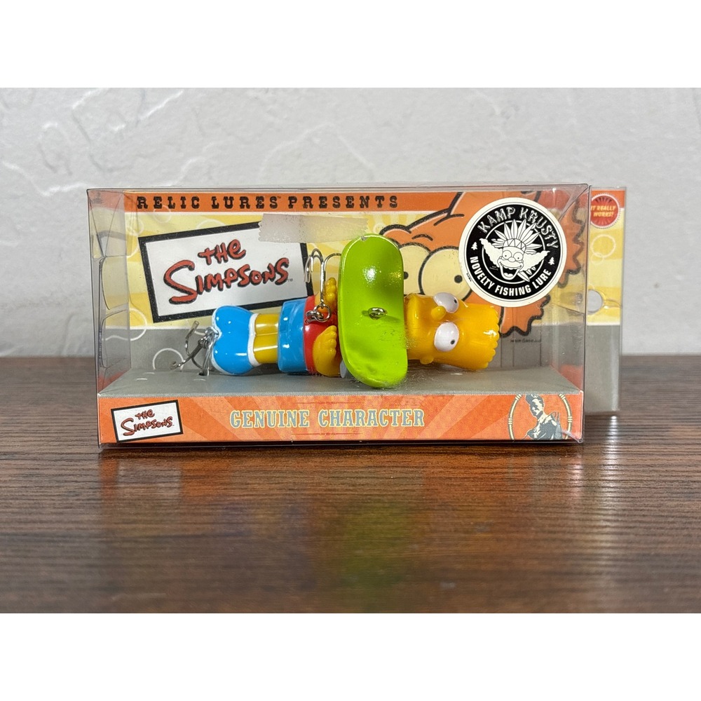 Relic Lures | Other | The Simpsons Relic Lures Bart Skater Kamp Krusty ...